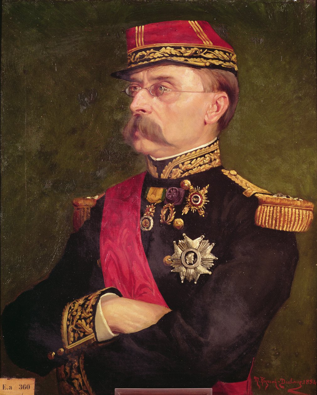 Louis Faidherbe tábornok (1818-89) portréja 1884 alkotó: Marie Rignot Dubaux