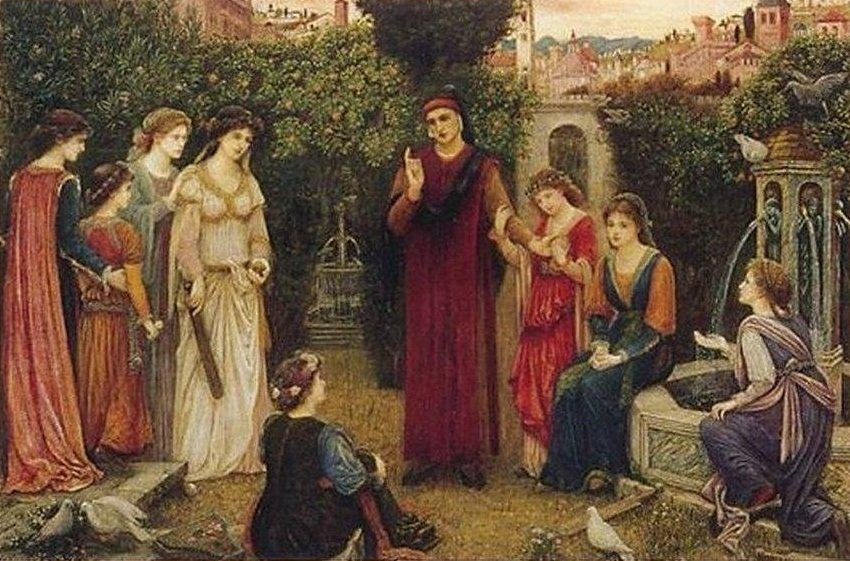 Dante Veronában alkotó: Marie Spartali Stillman
