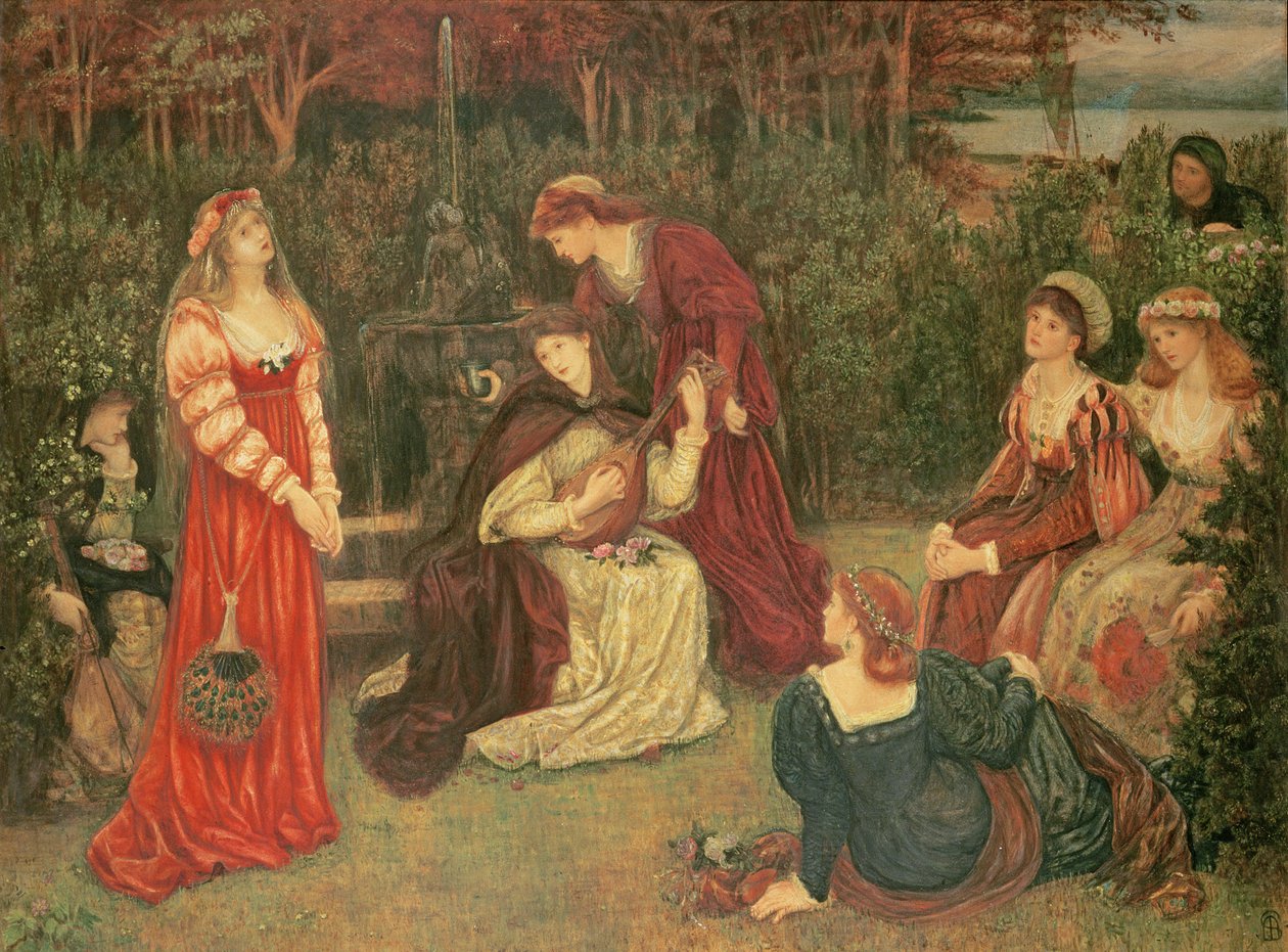 Fiammetta énekel, 1879 alkotó: Marie Spartali Stillman