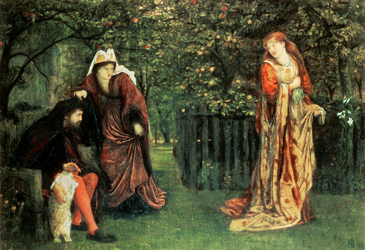 Sir Tristram és La Belle Iseult alkotó: Marie Spartali Stillman