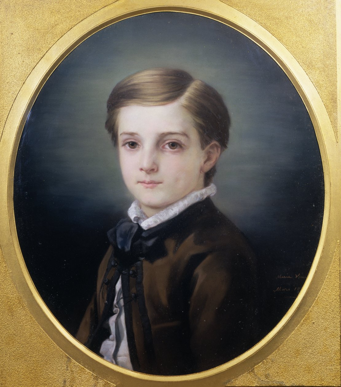 Pierre Loti (1850-1923) portréja nővére által, 1862 alkotó: Marie Viaud