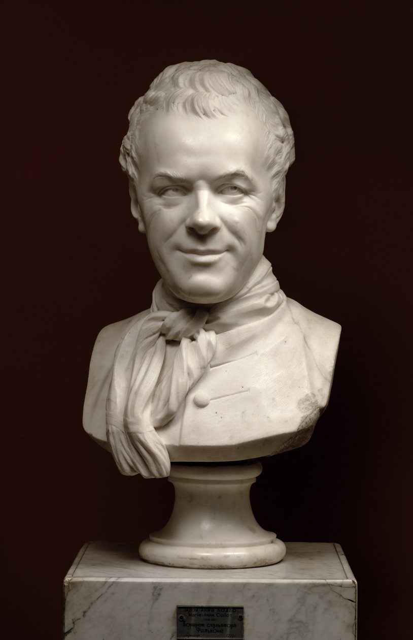 Etienne Maurice Falconet portré (1716-91), 1773 (márvány) alkotó: Marie Anne Collot