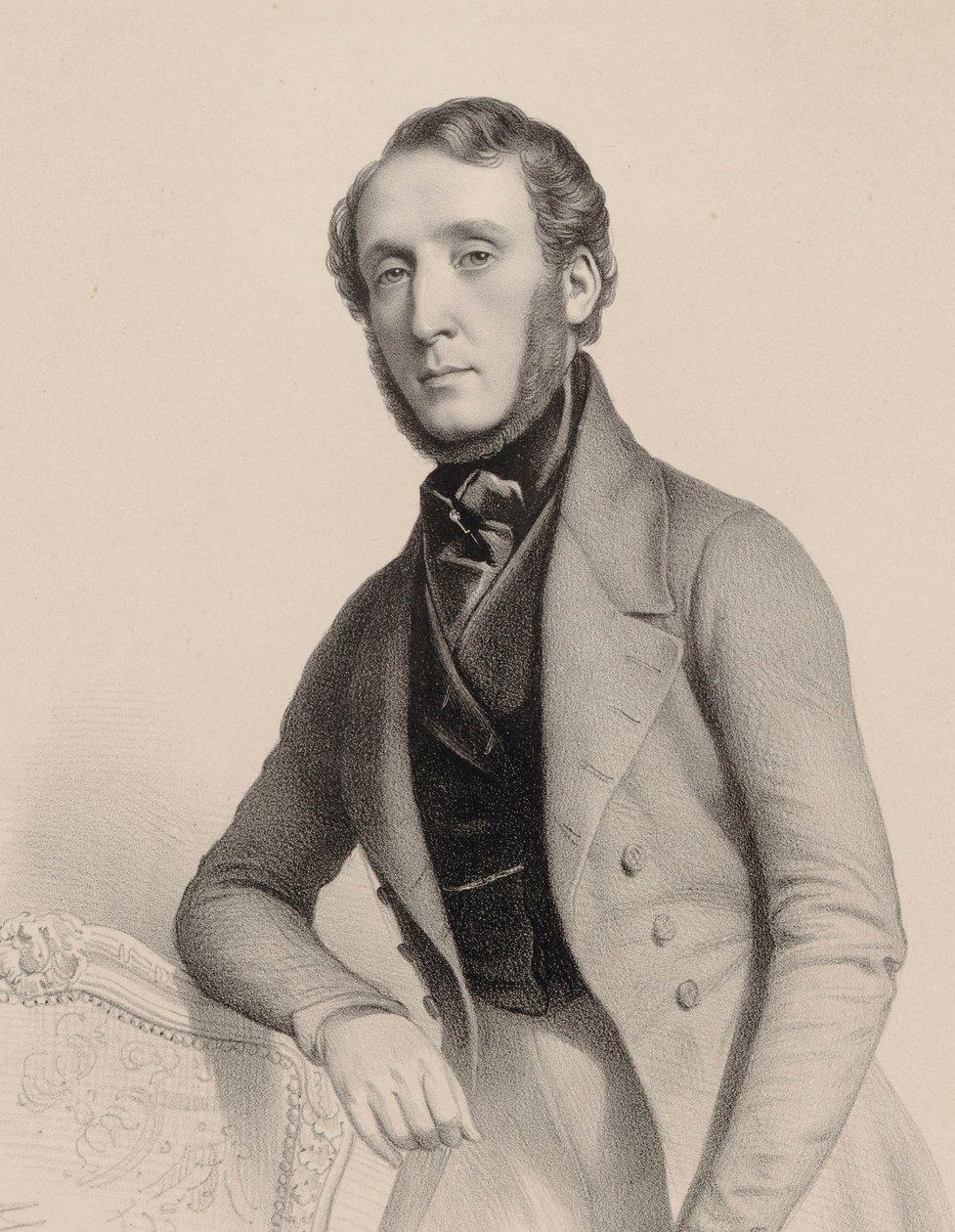 George Alexander Osborne zongoraművész és zeneszerző portréja 1806-1893, 1850. alkotó: Marie Alexandre Menut Alophe