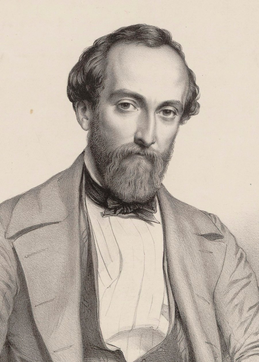 Antoine Francois Marmontel zeneszerző portréja 1816-1898. alkotó: Marie Alexandre Menut Alophe