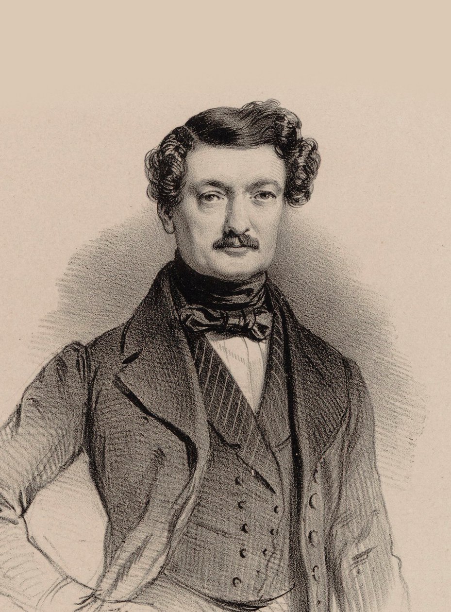 Charles-François Plantade zeneszerző portréja 1787-1870, 1850. alkotó: Marie Alexandre Menut Alophe