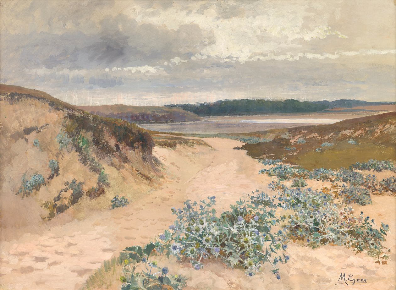 Dűne táj Bretagne-ban alkotó: Marie Egner