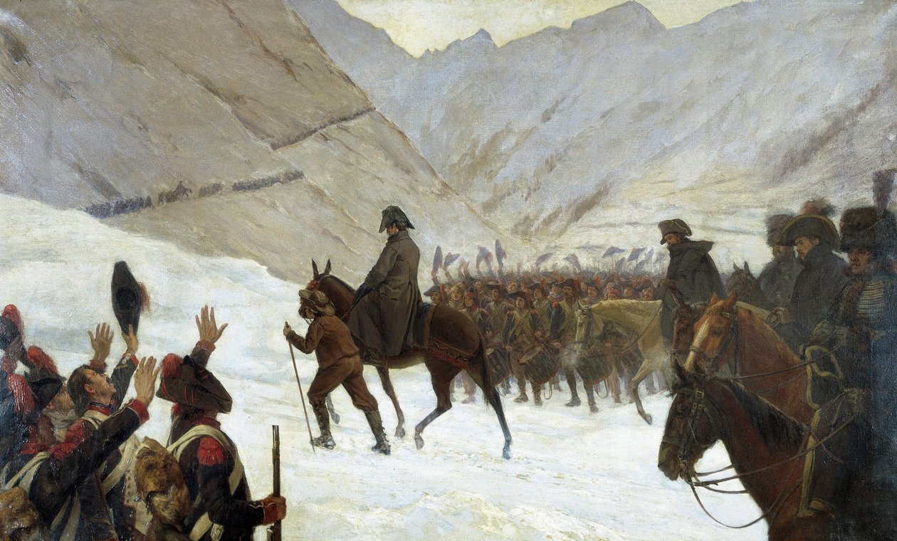 A Grand-Saint-Bernard átvonulása, május 20 alkotó: Marie Felix Edmond de Boislecomte
