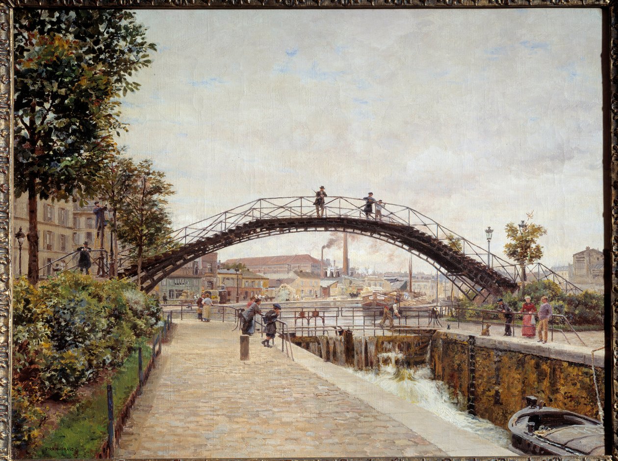 A csatorna szentje Párizsban Firmin Girard festménye (1838-1921) 19. század V. 05x0,65 m Párizs, Carnavalet Múzeum alkotó: Marie Francois Firmin Girard