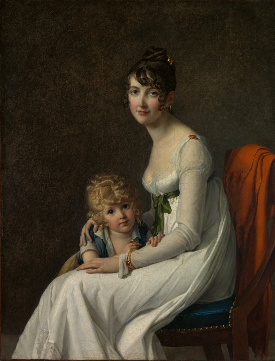 Madame Philippe Panon Desbassayns de Richemont... és fia, Eugène 1800-1859, 1802. alkotó: Marie Guilhelmine Benoist