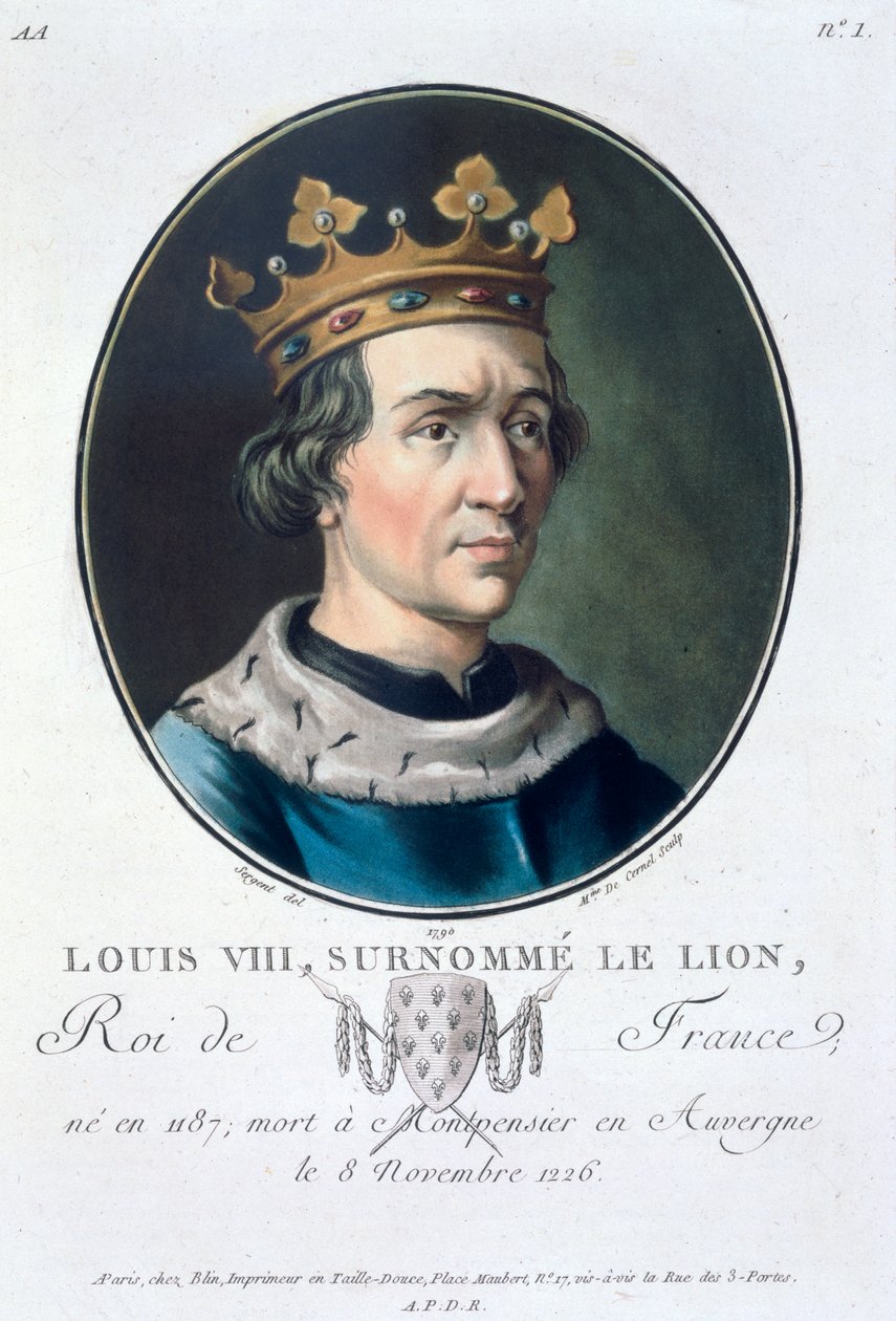 Lajos, az oroszlánként ismert, Franciaország királya, 1790 alkotó: Marie Jeanne Louise Francoise Suzanne Champion