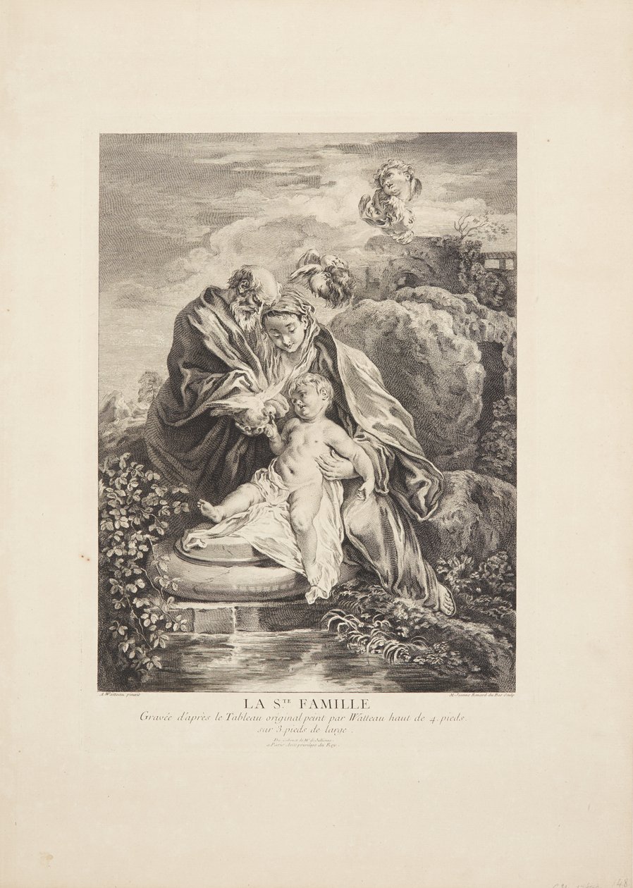 A Szent Család (La Ste Famille) alkotó: Marie Jeanne Renard Dubos