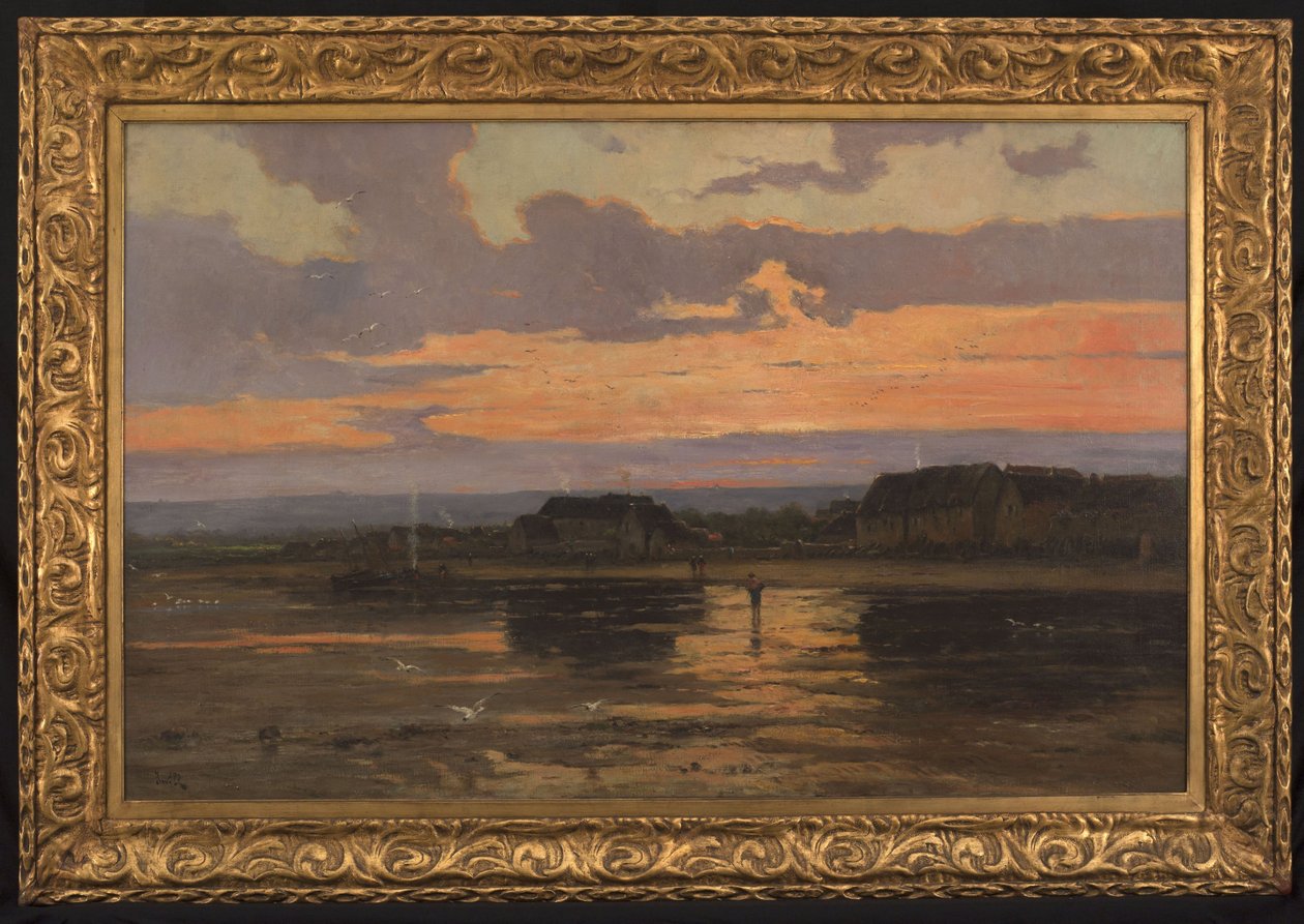 Este magány: Morsalines (Manche), 1887 körül (olaj, vászon). alkotó: Marie Joseph Leon Clavel Iwill