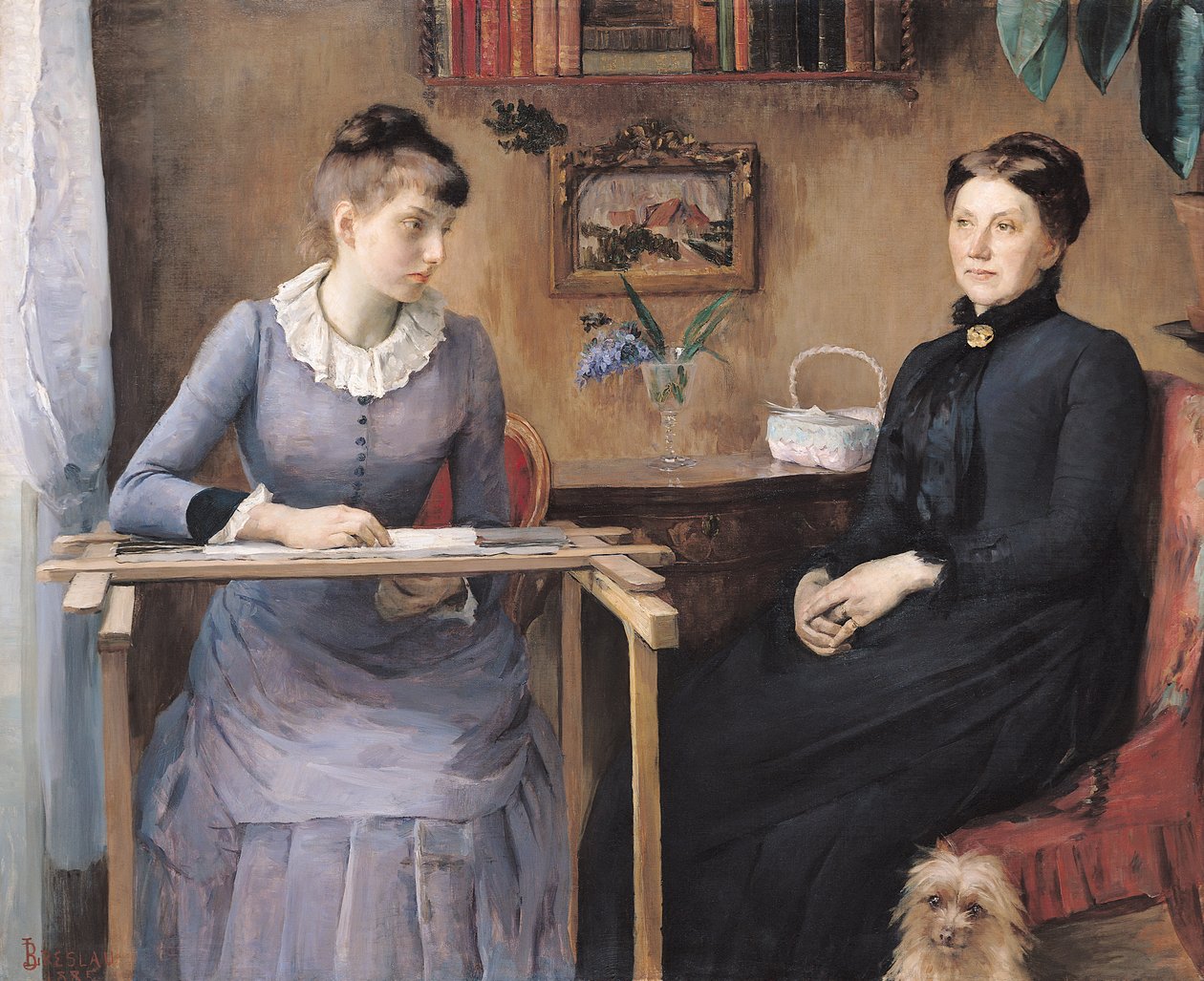 Otthon vagy intimitás, 1885 alkotó: Marie Louise Catherine Breslau