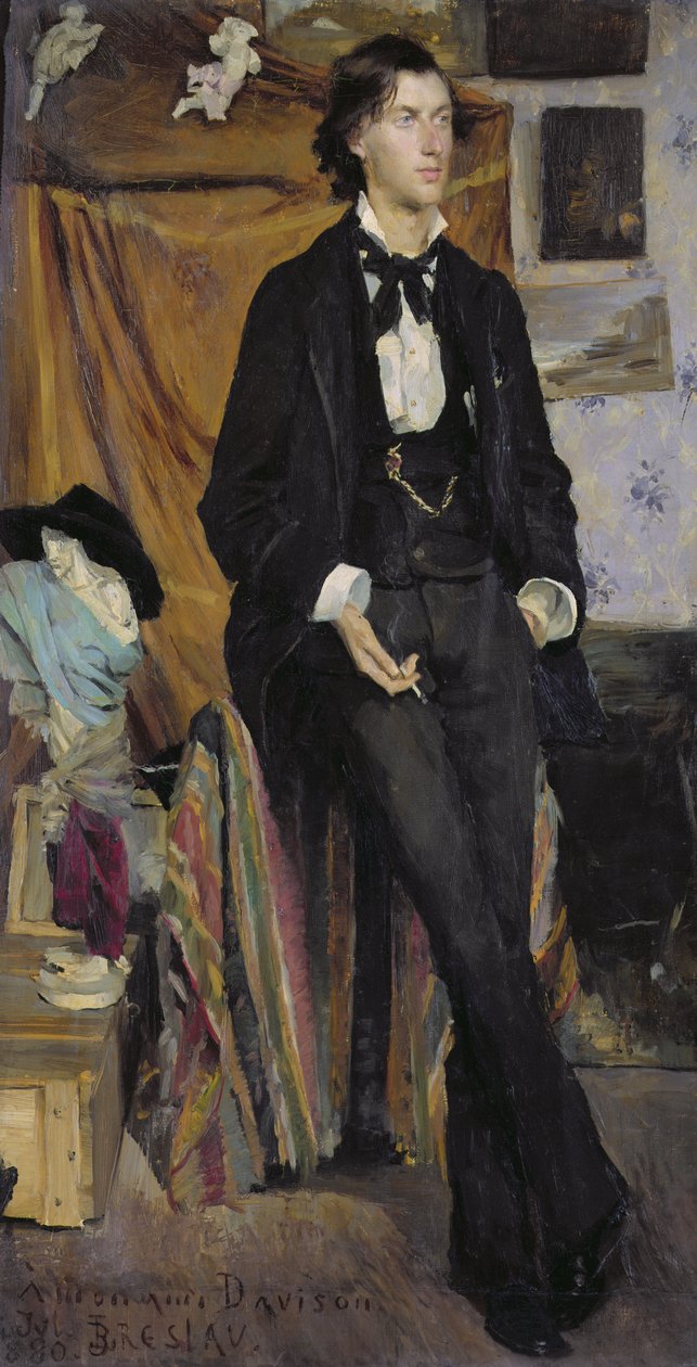 Henry Davison portréja, 1880 alkotó: Marie Louise Catherine Breslau
