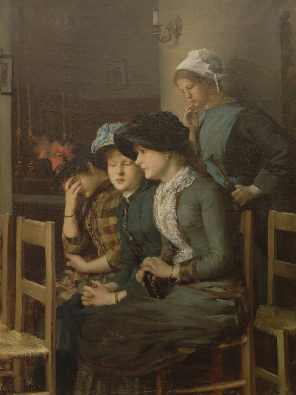 Fiatal lány libákkal (olaj, vászon) alkotó: Marie Mrs Dujardin Beaumetz Petiet