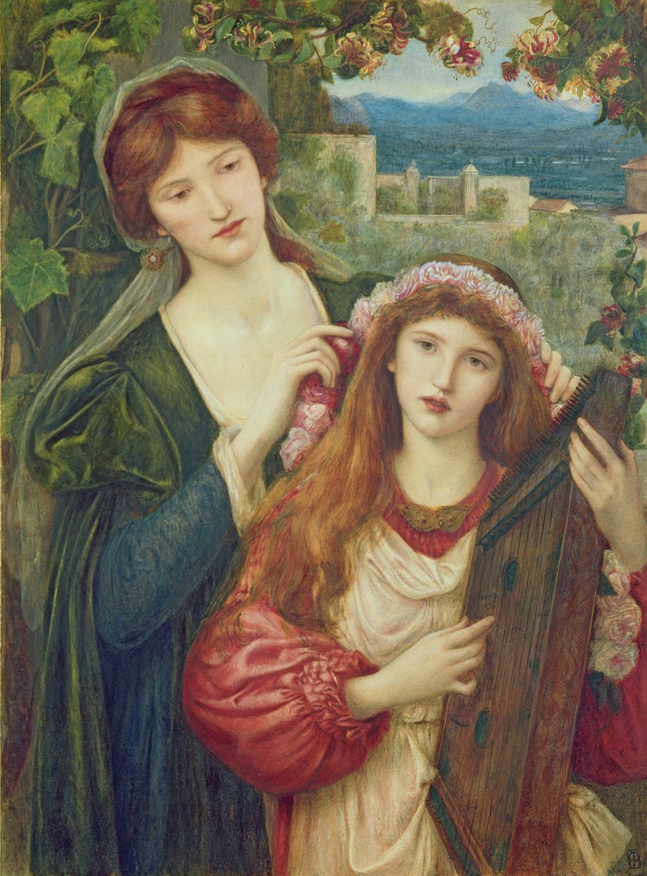 Szent Cecily gyermekkora alkotó: Marie Spartali Stillman