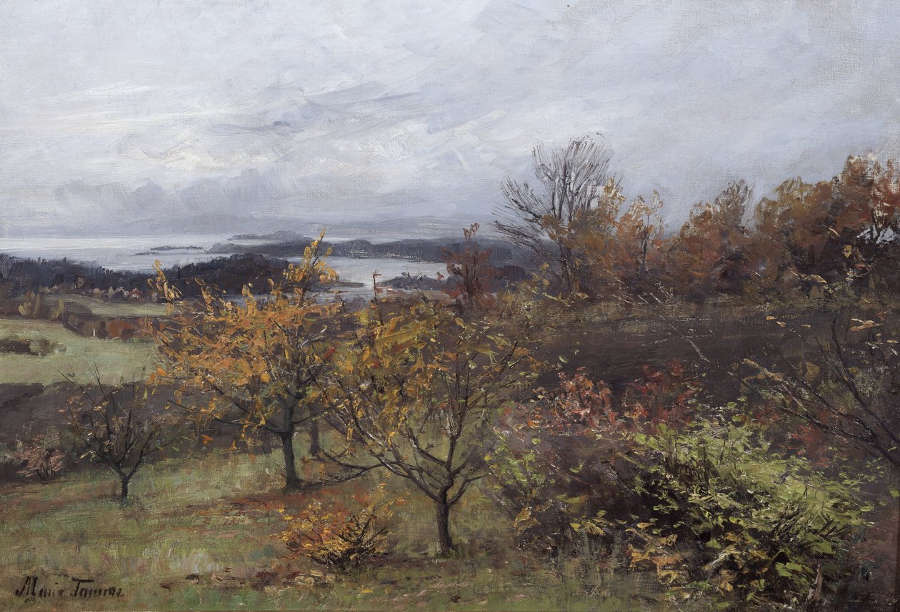 Ősz, Nesbyen (olaj, vászon) alkotó: Marie Tannæs