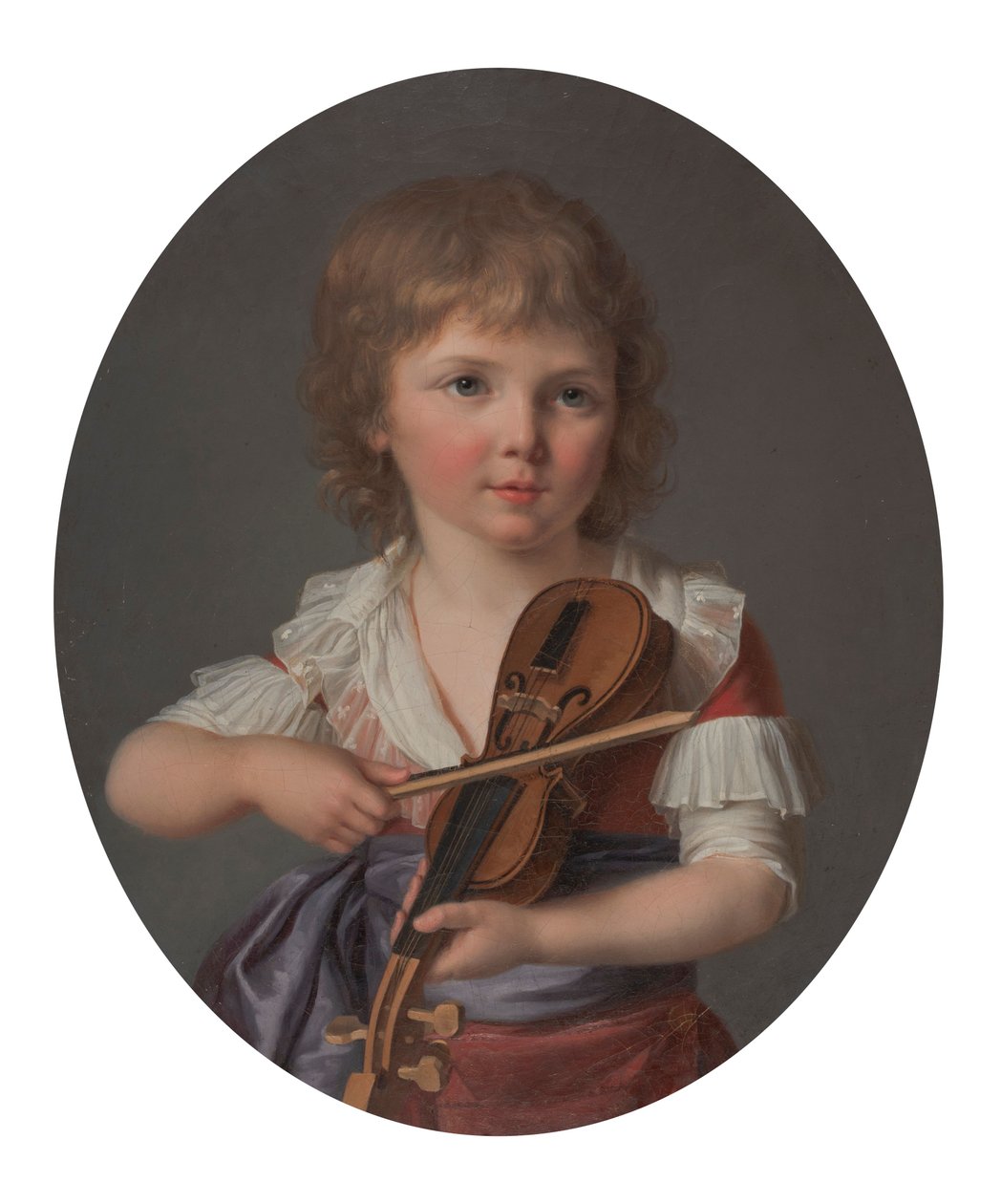 Henri Gabiou mester hegedülni játszik alkotó: Marie Victoire Lemoine