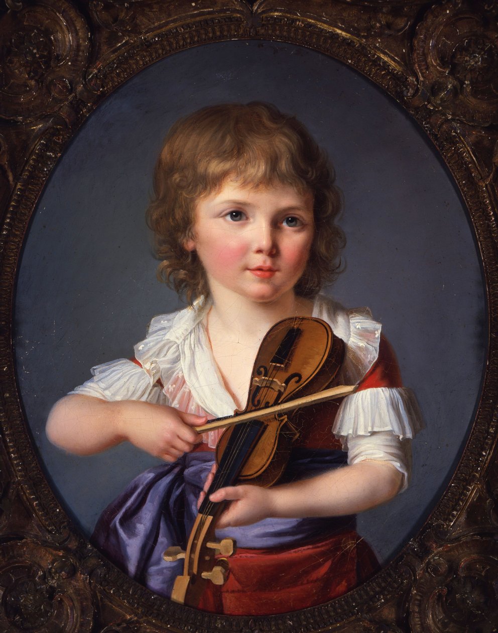 Henri Gabiou mester hegedülni játszik alkotó: Marie Victoire Lemoine