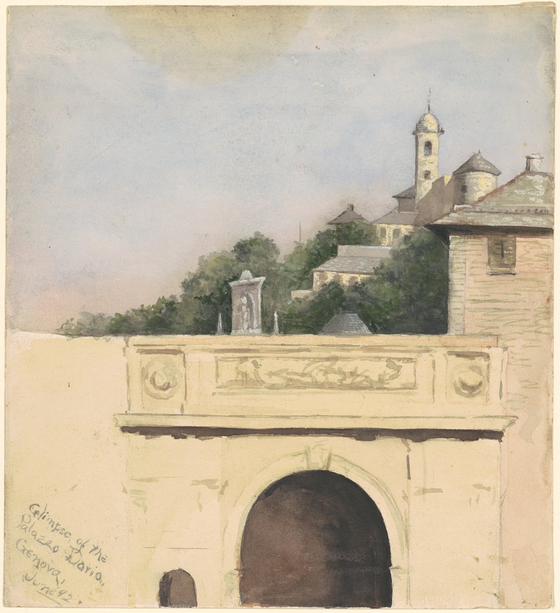 Bepillantás a Palazzo Doria-ba, Genova alkotó: Marietta Minnigerode Andrews