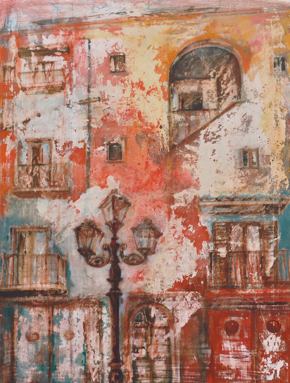 A lámpaoszlop, 2011 (olaj, vászon) alkotó: Marina Falco