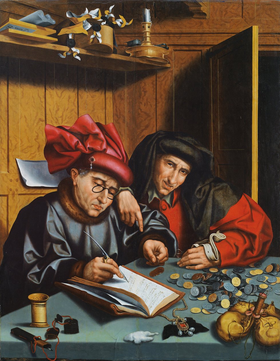 A pénzváltók alkotó: Marinus van Roejmerswaelen