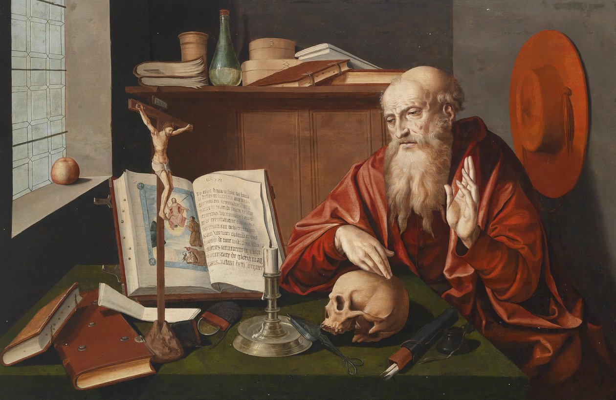 Szent Jeromos dolgozószobájában alkotó: Marinus van Roejmerswaelen