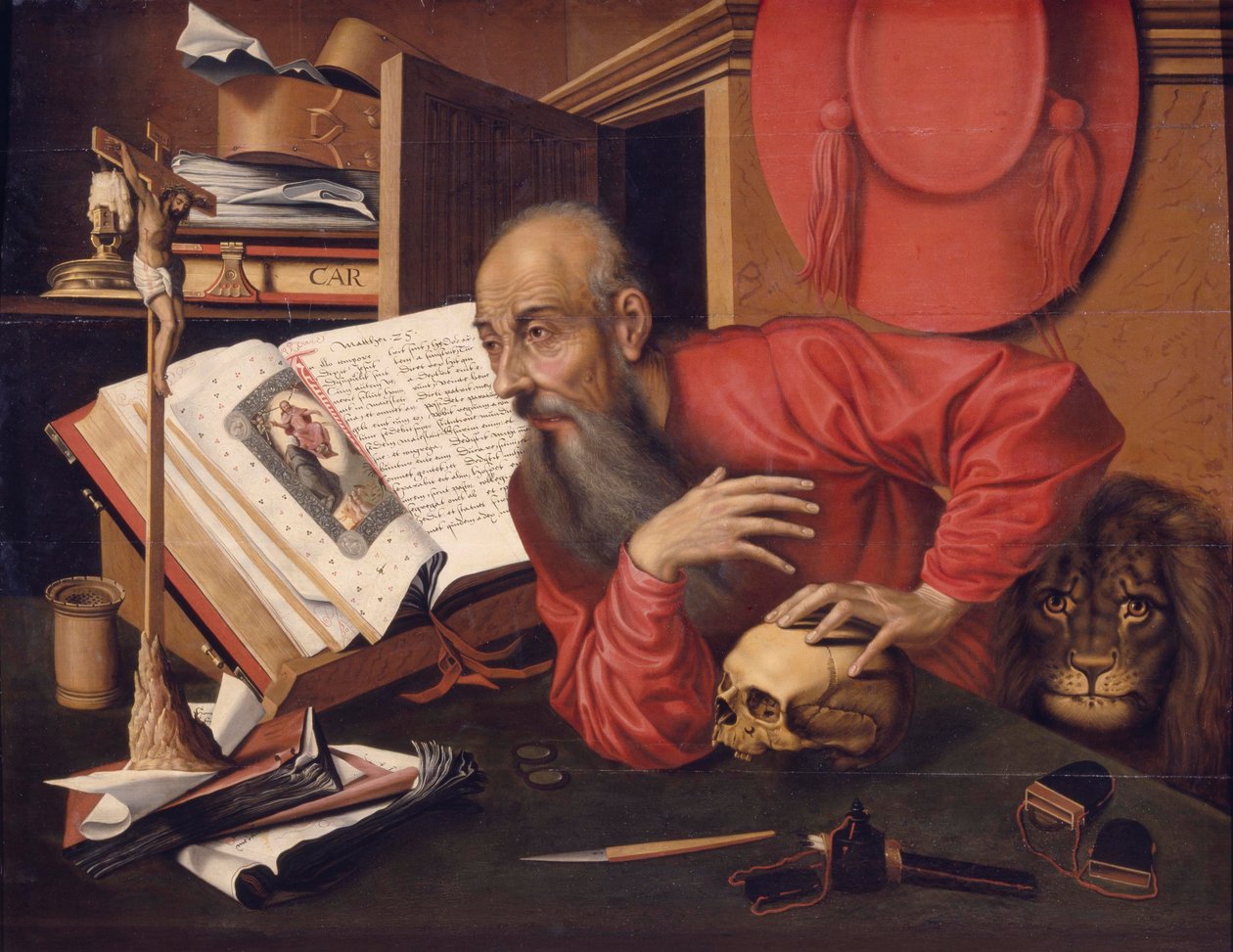 Szent Jeromos, 1540 körül alkotó: Marinus van follower of Reymerswaele