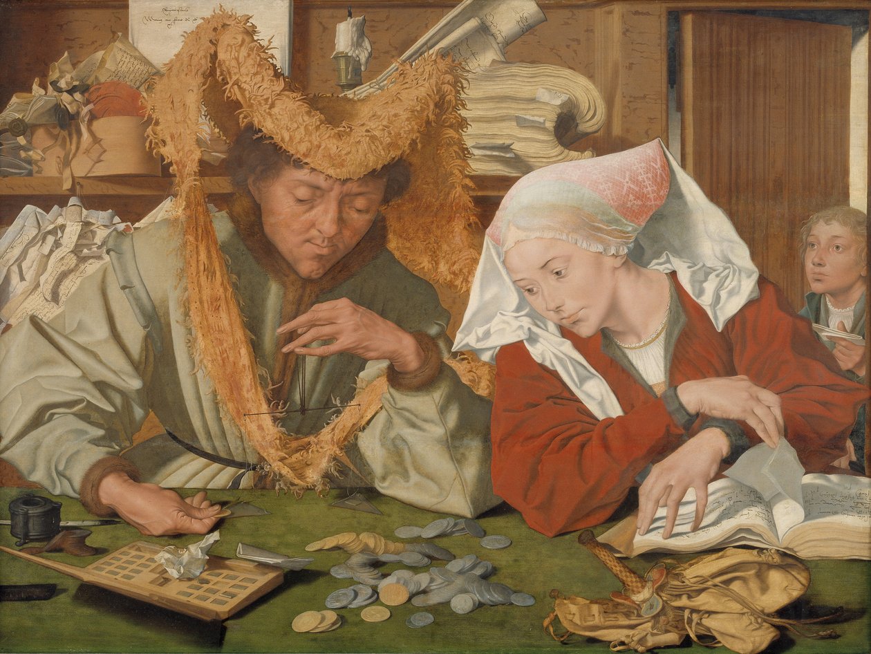 A kereskedő és felesége alkotó: Marinus van Reymerswale