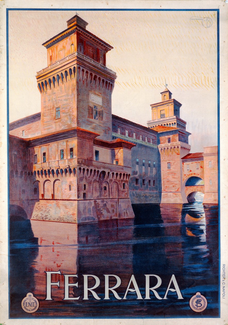 Ferrarát reklámozó plakát, 1928 alkotó: Mario Borgoni
