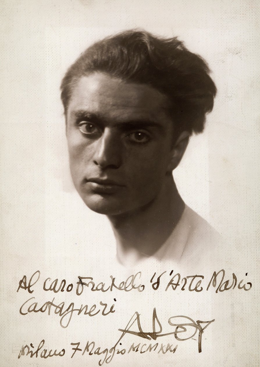 Roberto Aloy festő portréja, 1921.07.06. (f/w fotó) alkotó: Mario Castagneri