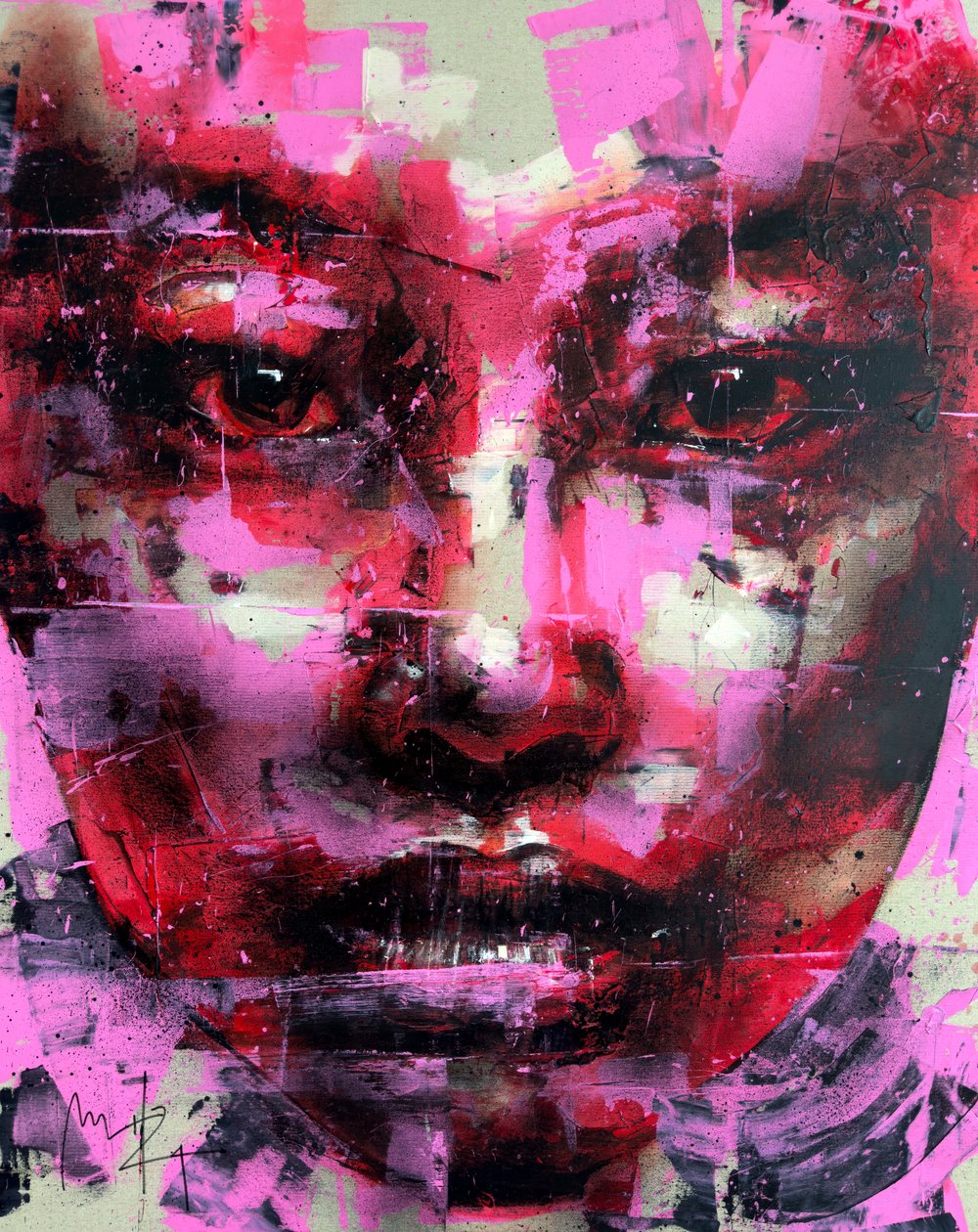 Allure, 2024 (akril és olaj, fordított vászon) alkotó: Mario Henrique