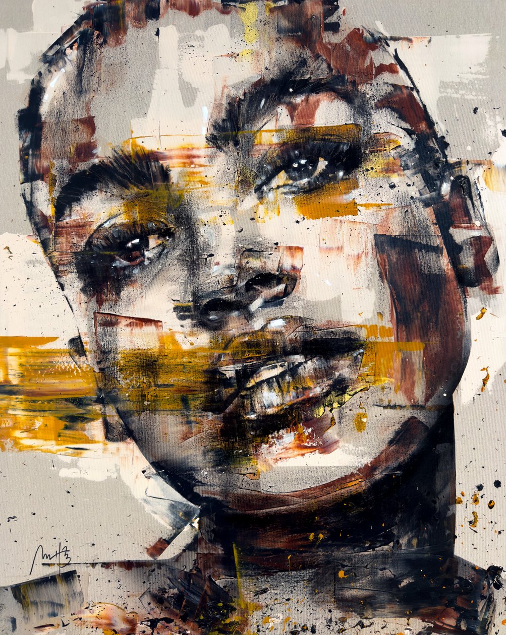 Infatuation, 2023 (akril és olaj, fordított vászon) alkotó: Mario Henrique