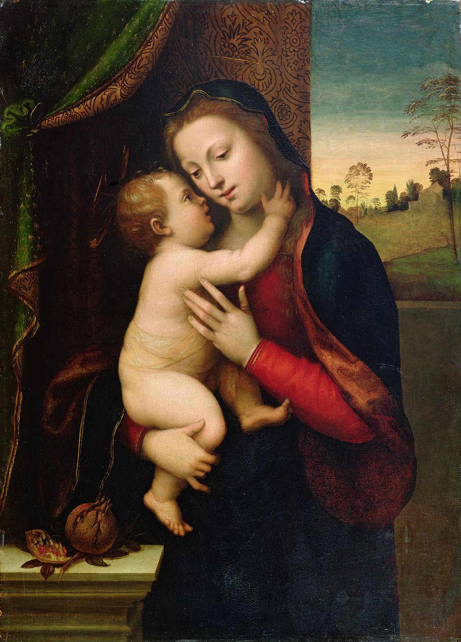 Madonna és gyermeke, alkotó: Mariotto Albertinelli