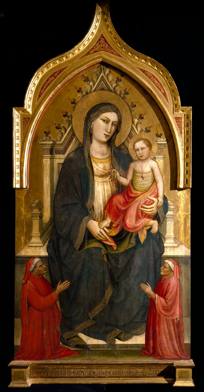 Szűz gyermekkel Mariotto di Nardo festménye (1394-1424) 1404 kb. V 167,2x92,2 cm Assisi Múzeum a San Francesco Bazilika Kincstárának Múzeuma. Perkins College alkotó: Mariotto di Nardo