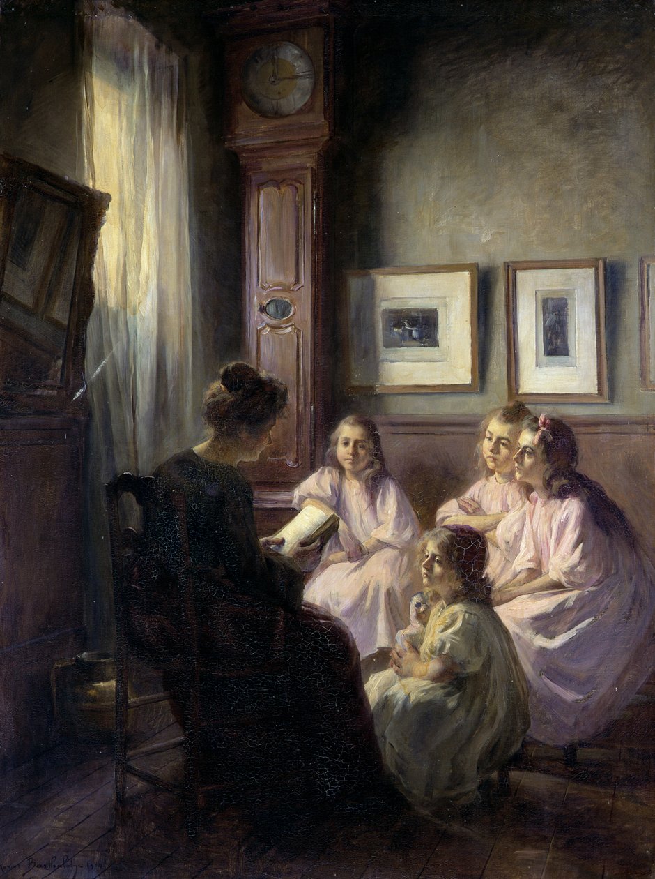 Mesék gyerekeknek, 1904 olaj, vászon alkotó: Marius Bartholoty