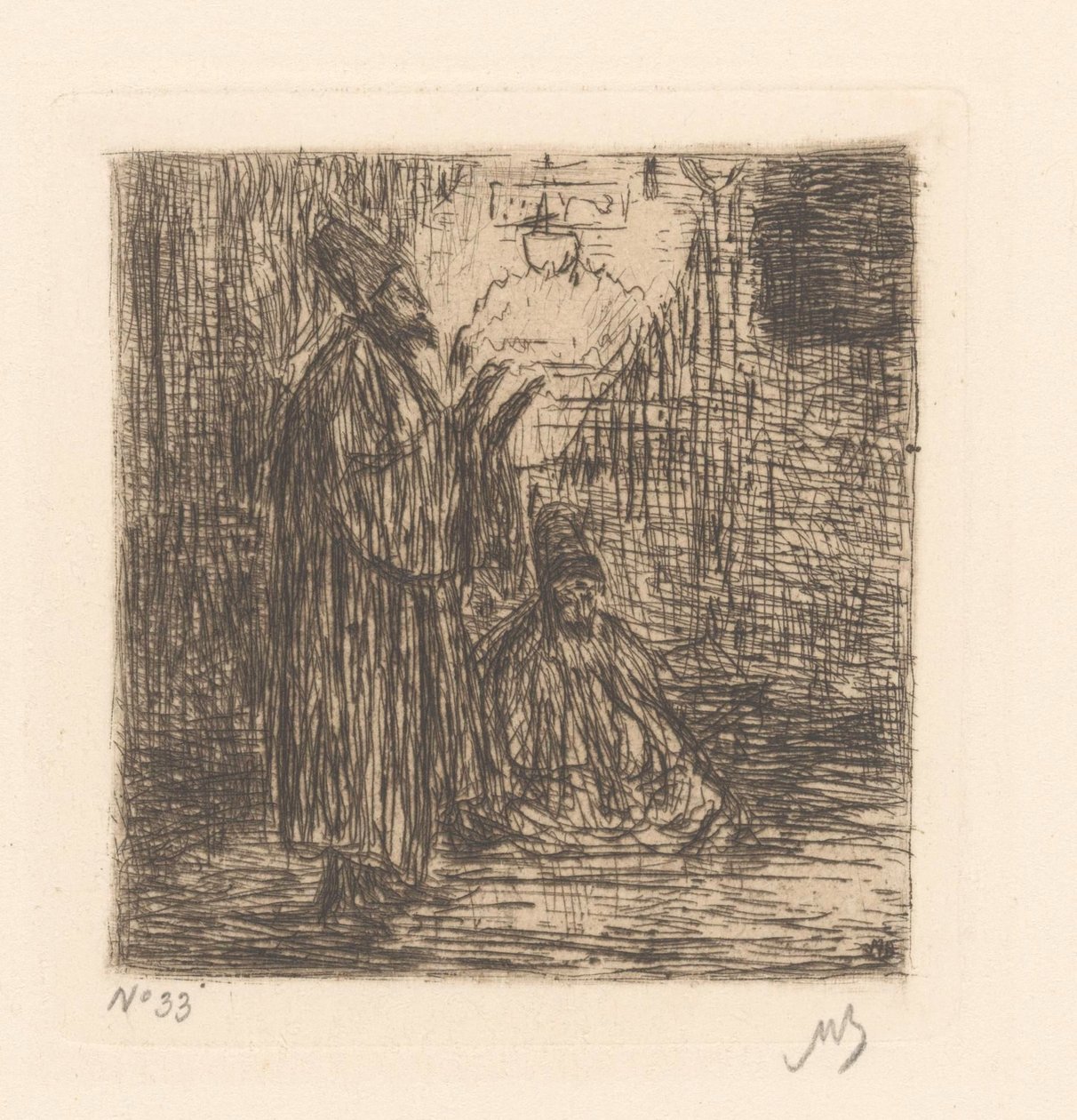 Imádkozó dervisek alkotó: Marius Bauer (signed by artist)