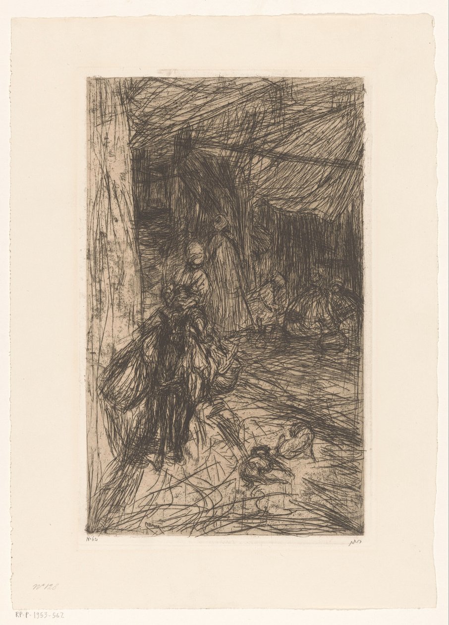 Fiú a szamáron alkotó: Marius Bauer (signed by artist)