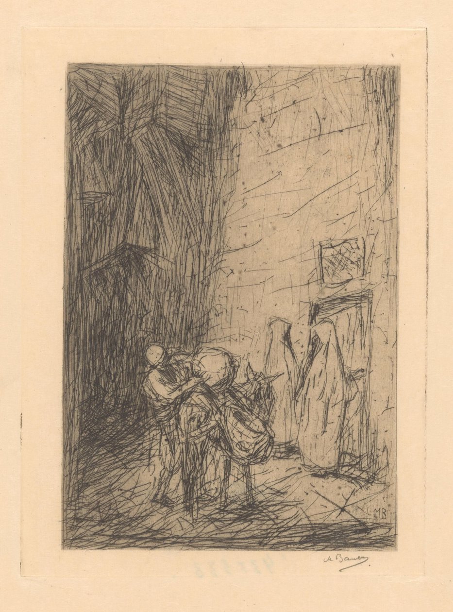 oszmán kereskedő alkotó: Marius Bauer (signed by artist)