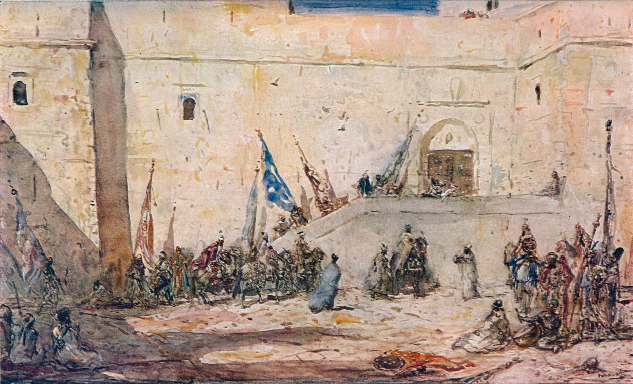 „Egy fesztivál napja”, 1910 alkotó: Marius Bauer