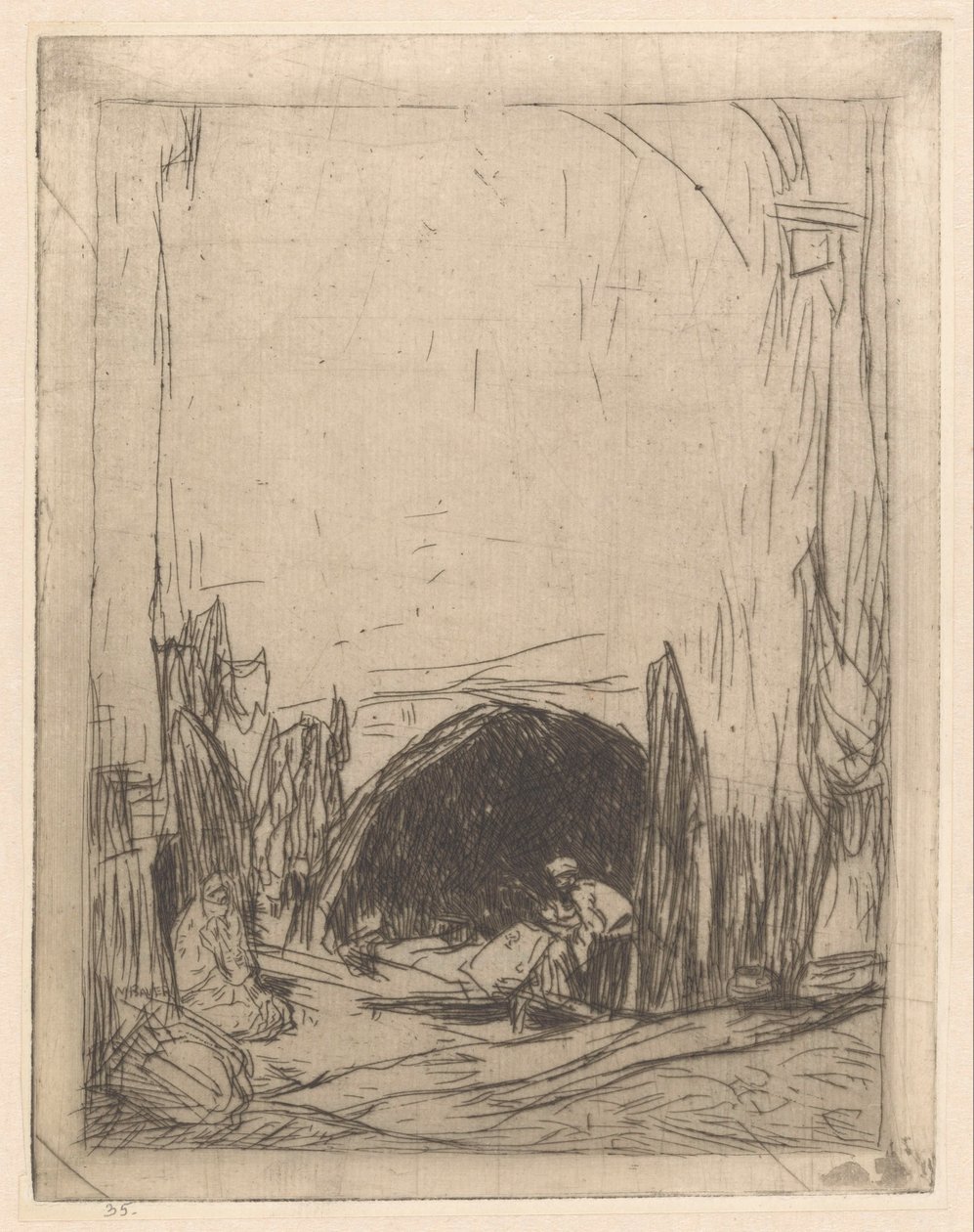 Bazár Konstantinápolyban alkotó: Marius Bauer