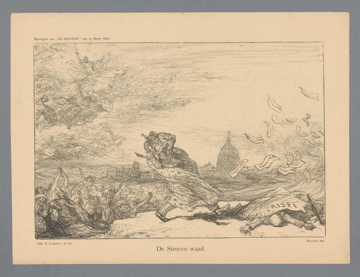 A Sirocco fúj (cím a tárgyon) alkotó: Marius Bauer