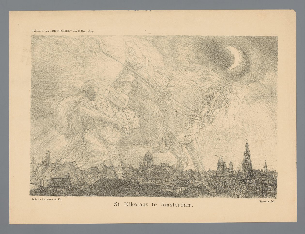 St. Nikolaas te Amsterdam (cím a tárgyon) alkotó: Marius Bauer