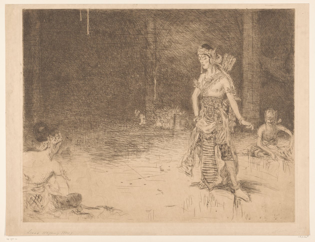 Wayang Wong (eredeti cím a tárgyon) Indiai tiszteletadás HM, a királynő ezüstlakodalma alkalmából (eredeti sorozatcím) alkotó: Marius Bauer