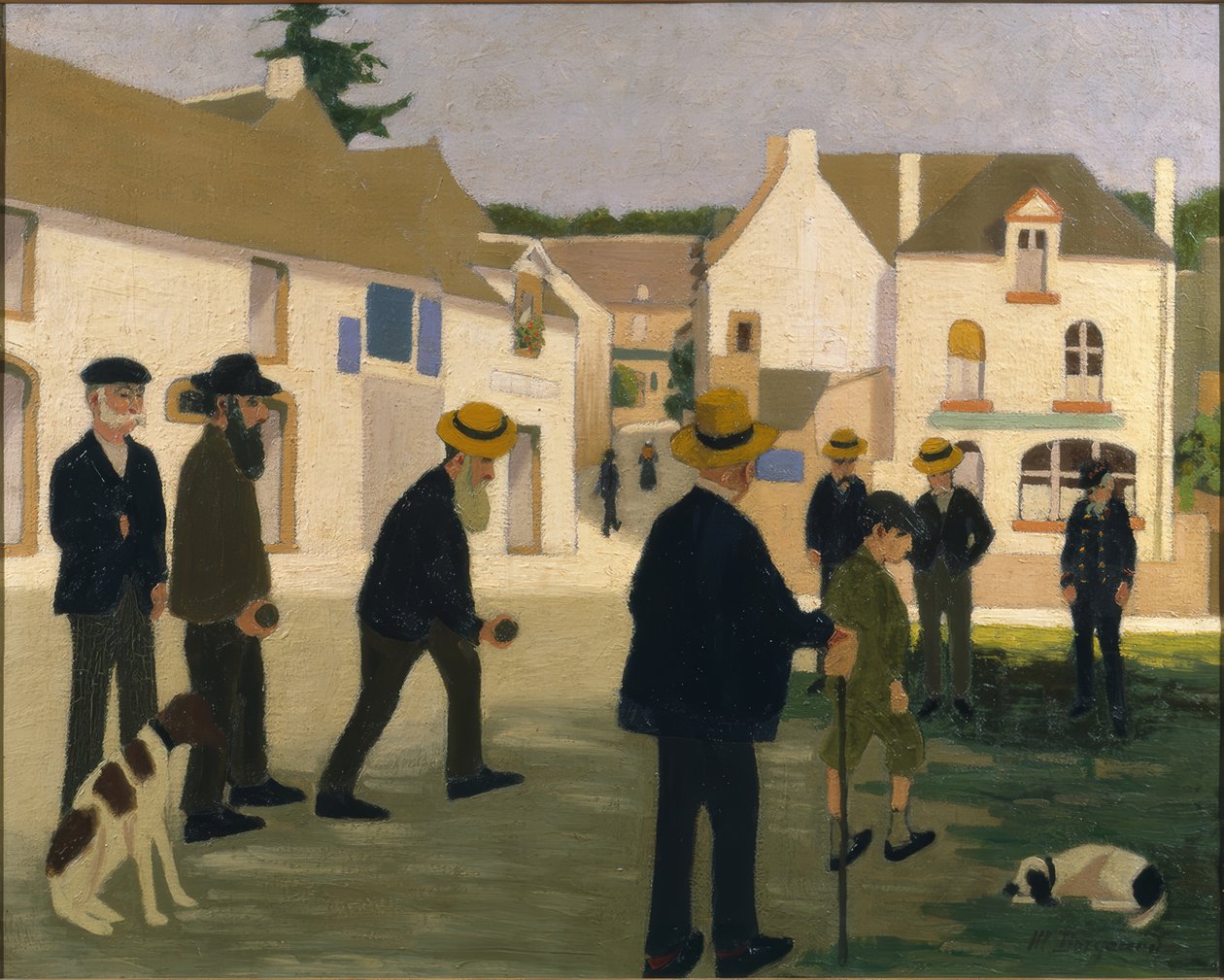A boules játék alkotó: Marius Borgeaud
