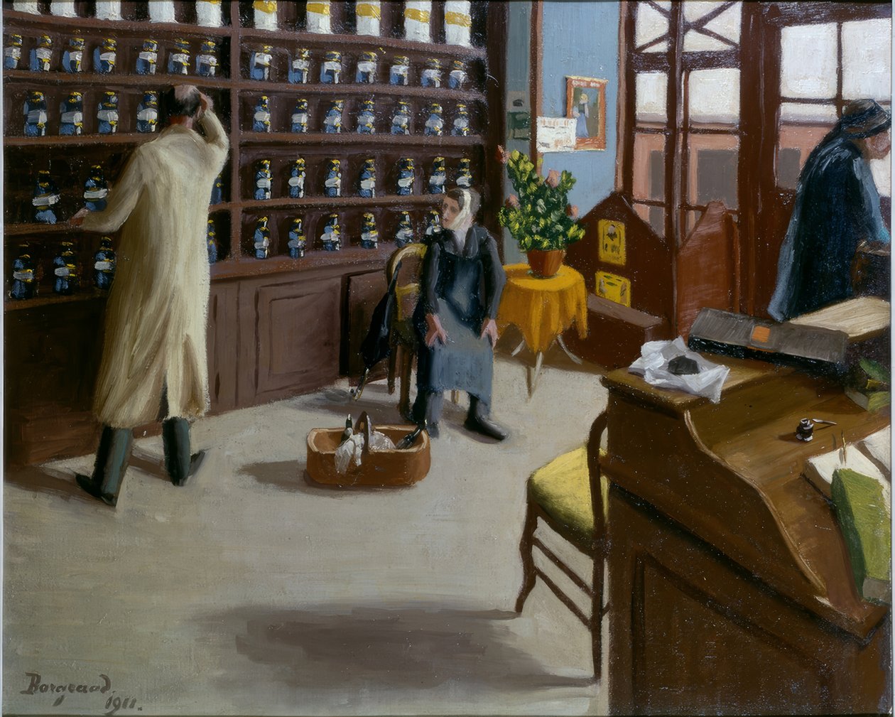 A gyógyszertár alkotó: Marius Borgeaud