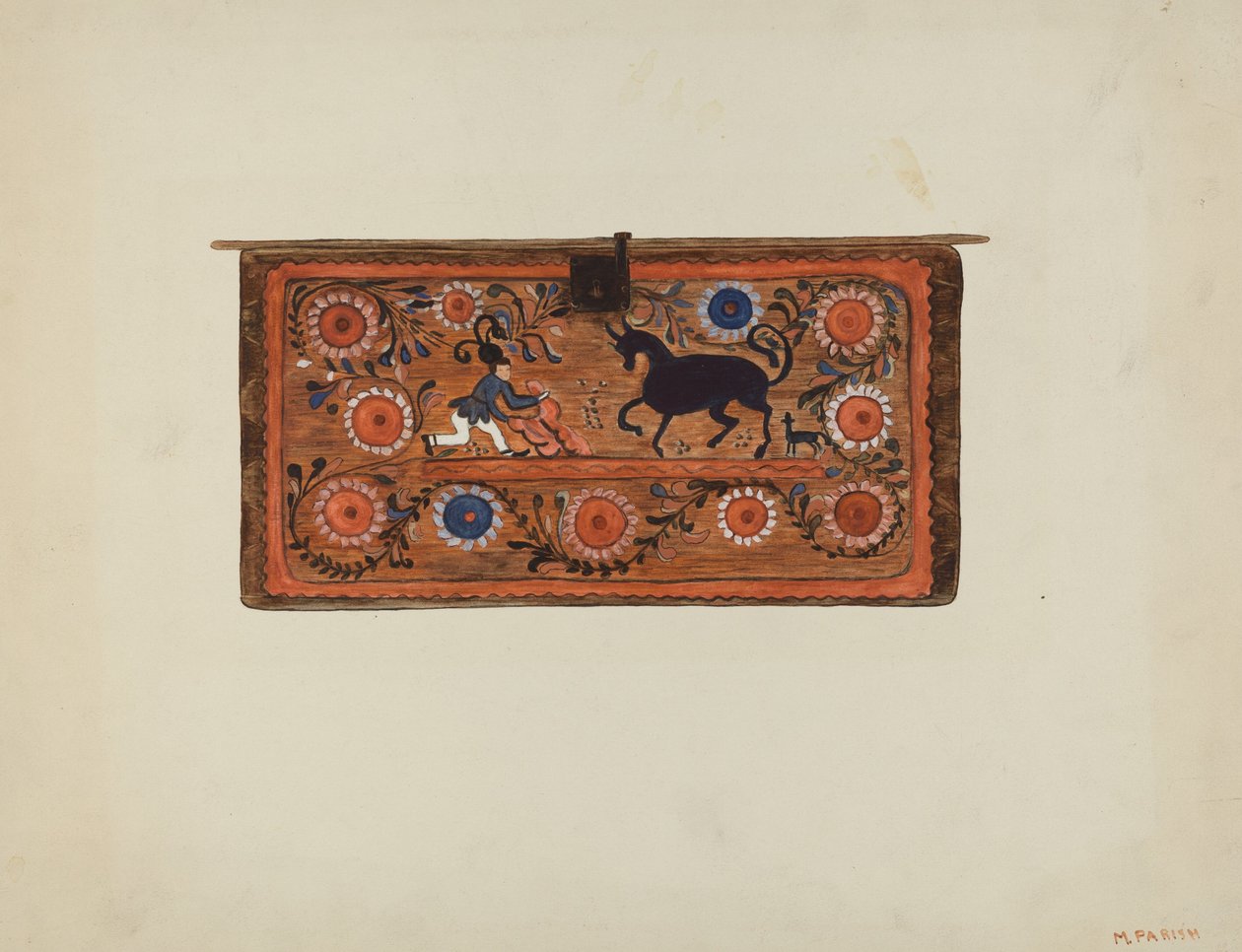 mellkas, c. 1938. alkotó: Marjery Parish