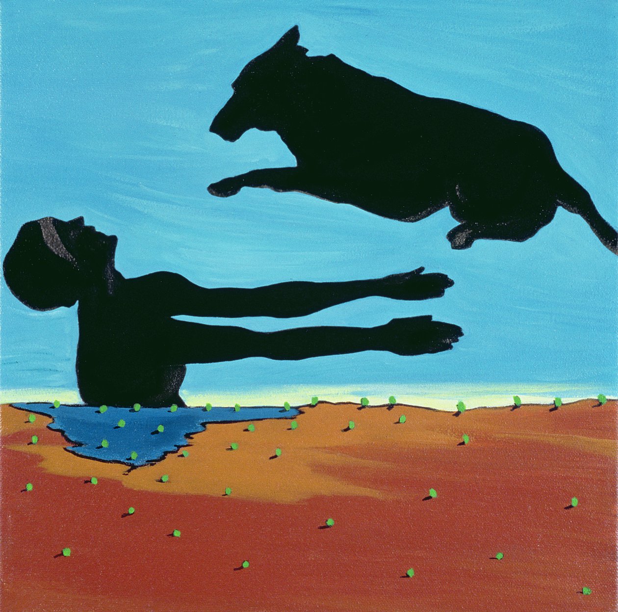 Chestertowns Shore, 1999 (akril, vászon) alkotó: Marjorie Weiss