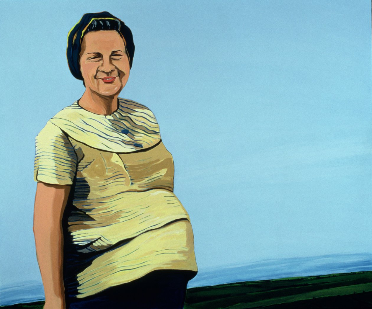 Kubai portré No.9, 1996 (akril, vászon) alkotó: Marjorie Weiss