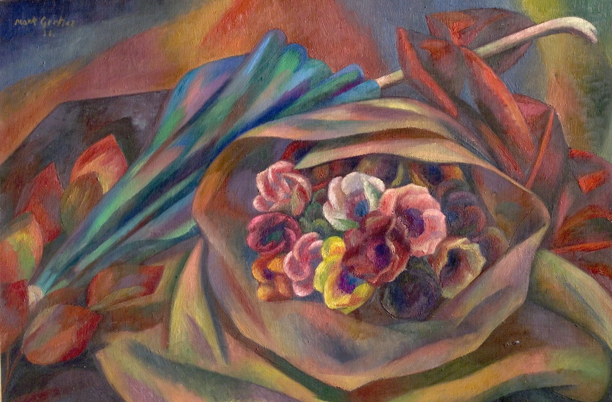 Csokor és napernyő alkotó: Mark Gertler
